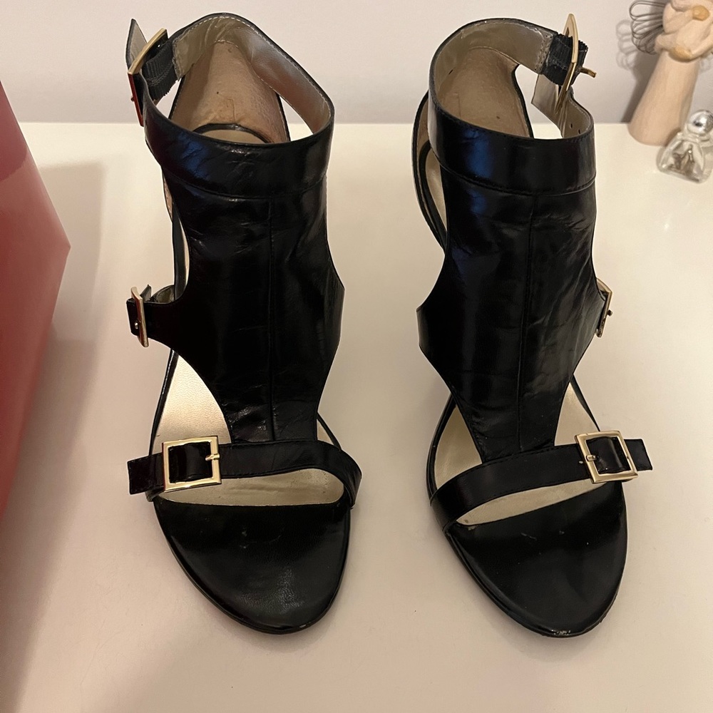 Black High Heel Open Toe Worn a few times